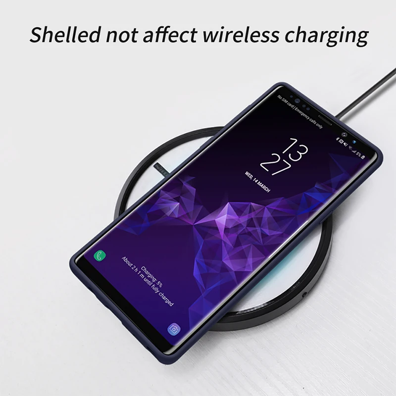 Силиконовый чехол для Samsung Note9 100% оригинальная задняя крышка деловой роскошный
