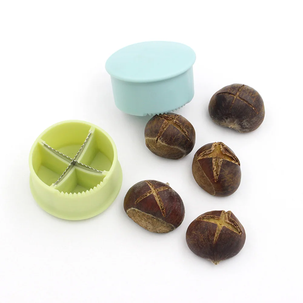 

Nut Cracker Sheller Chestnut Cross Open Knife Quick Chestnut Cutter Nut Opener Sheller Walnut Pliers Kitchen Gadgets