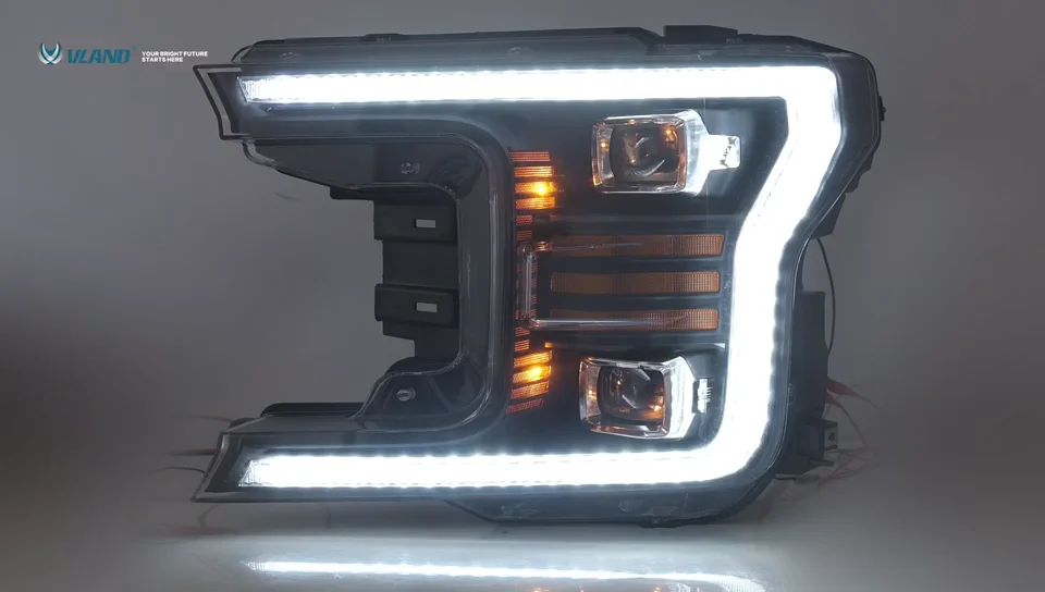 

Vland factory Full LED fit for F150 2017-UP headlight assembly LED Head light/Front Lamp with LED lens