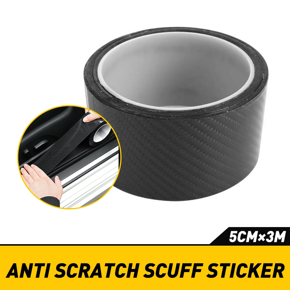 

Car Sticker Door Edge Guards Protector Universal Car Door Sticker Anti Scratch 5X3M 3D Carbon Fiber Car Stickers Auto Door Edge