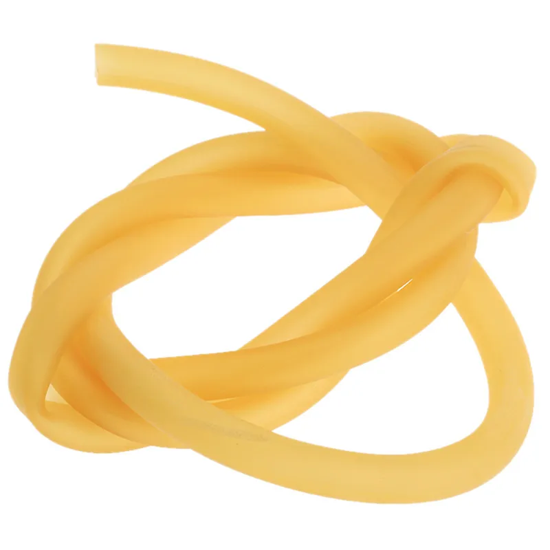 

6X9mm Natural Latex Rubber Band Tube Yellow Slingshots Elastic Parts for Hunting Slingshot Catapult Replacement Long 1m