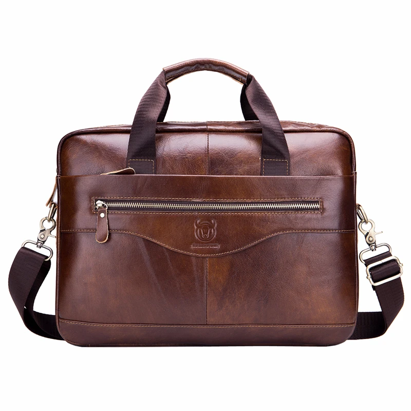 Кожаная деловая сумка мессенджер портфель для мужчин Защитная ноутбука 14 дюймов
