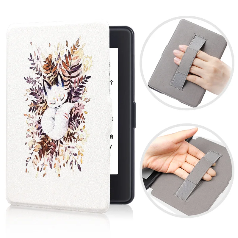 Новое поступление чехол для запястья для Amazon Kindle Paperwhite 1 2 3 Smart Cover для 6 дюймов E-reader чехол для планшета Paperwhite 1/2/3 - Цвет: Sleeping fox