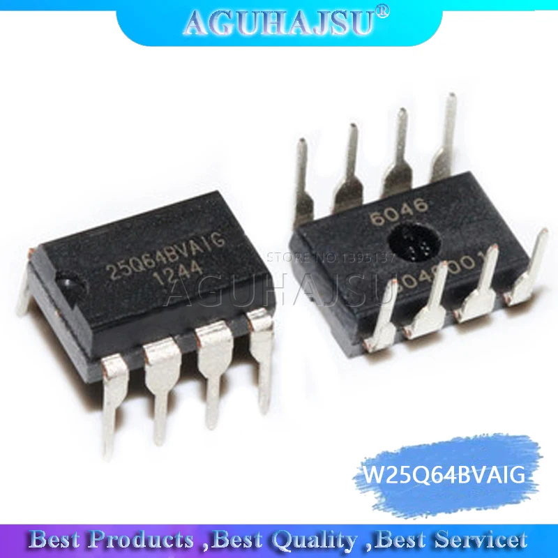 5PCS/lot W25Q64BVAIG 25Q64BVAIG 25Q64 W25Q64 DIP-8 motherboard BIOS chip 8MB flash memory new original | Электронные компоненты