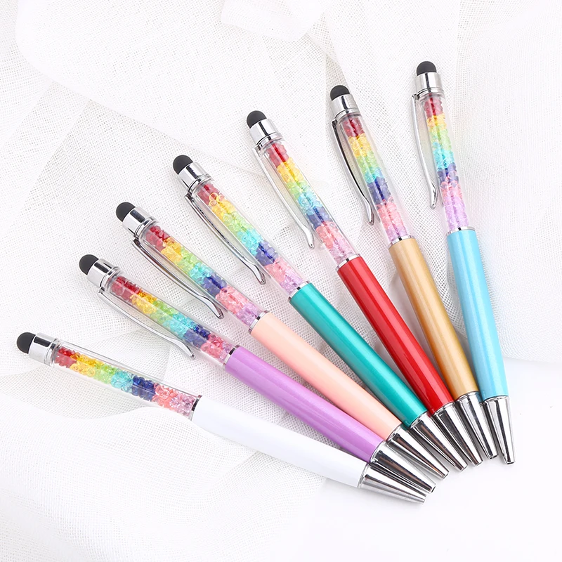 Корейская модная металлическая шариковая ручка с кристаллами и бриллиантами