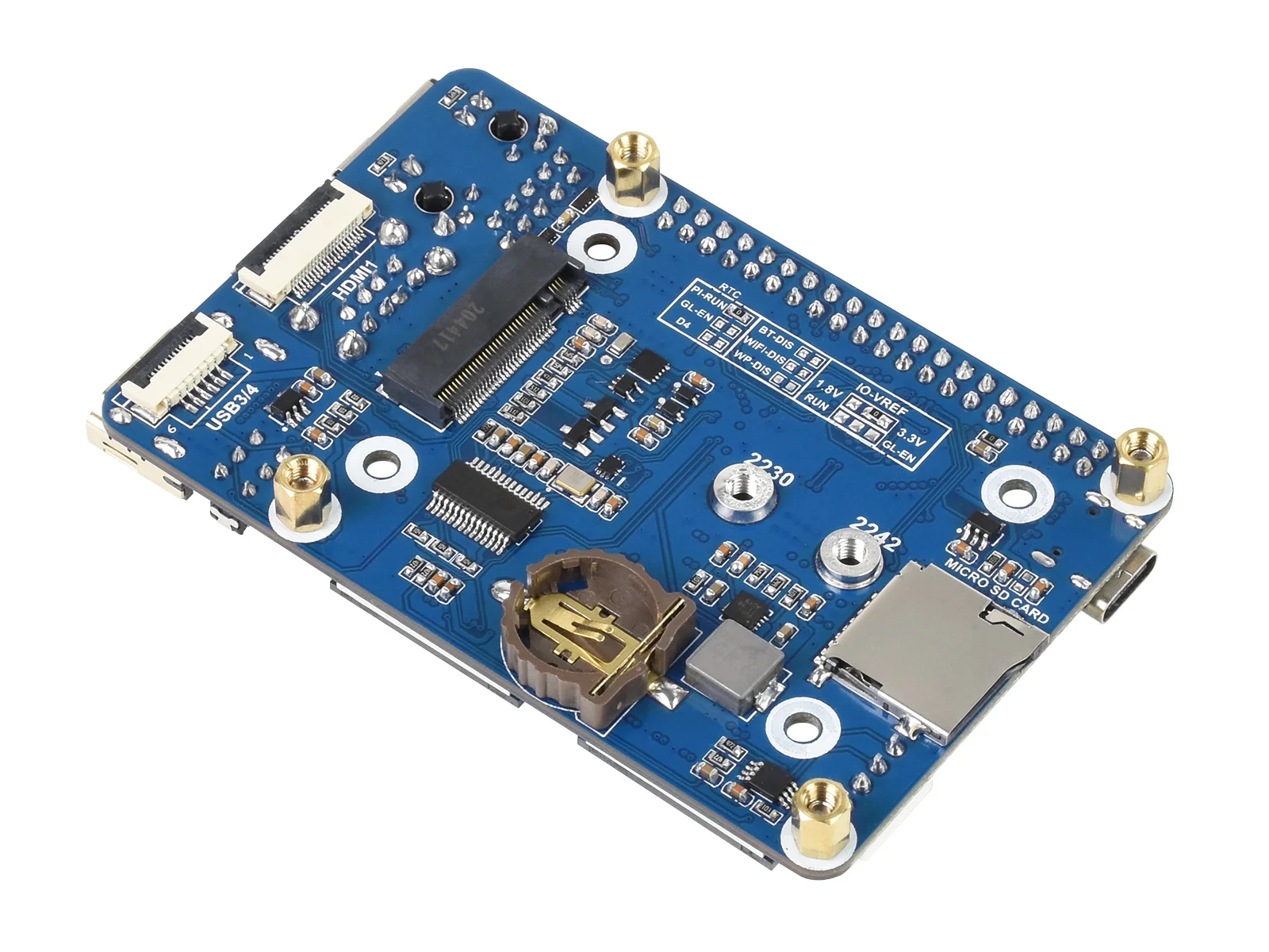 Базовая мини-плата (B) для компьютерного модуля Raspberry Pi CM4 встроенный разъем: