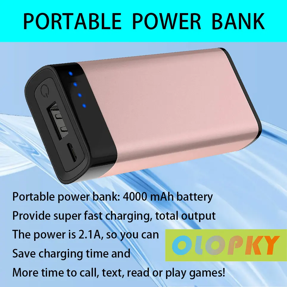 2021 Portable charger mobile power USB battery pack 4000 mAh-suitable for Apple iPhone 13 12 11 XR XS X 8 etc... | Электроника
