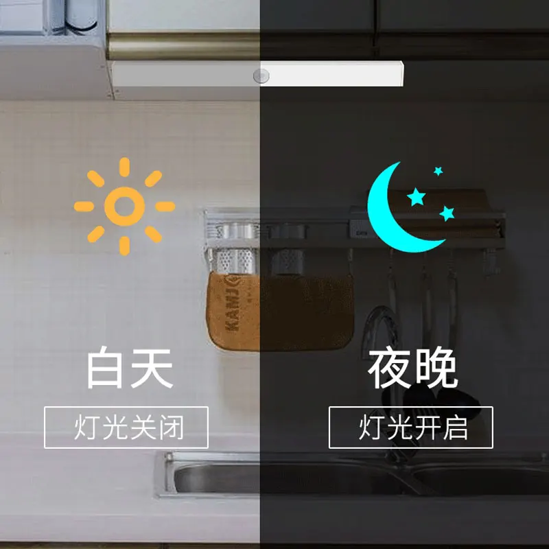 Светодиодный светильник для шкафа USB Перезаряжаемые под кабинет освещение