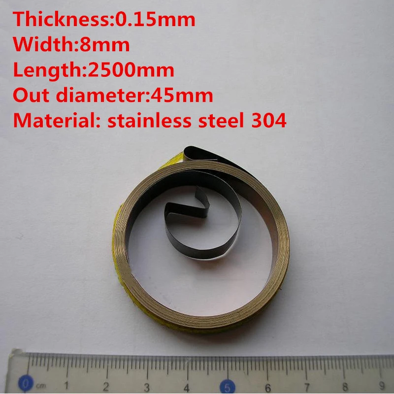 Спираль из нержавеющей стали Плоская проволочная пружина пружины постоянной