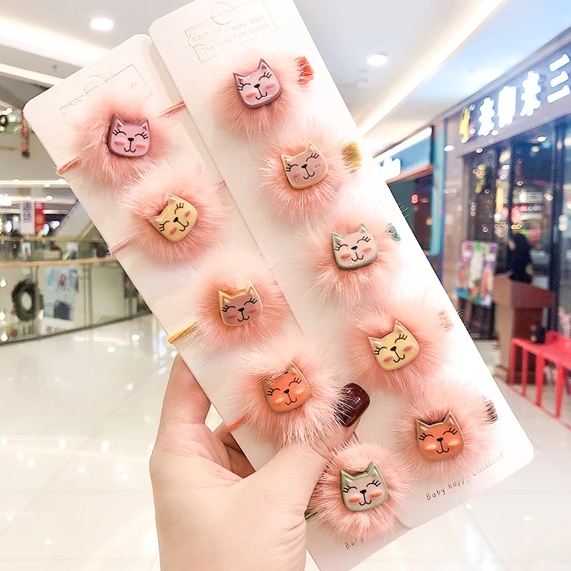 Новые милые детские заколки для волос конфетные украшения &quotкошки&quot акриловые