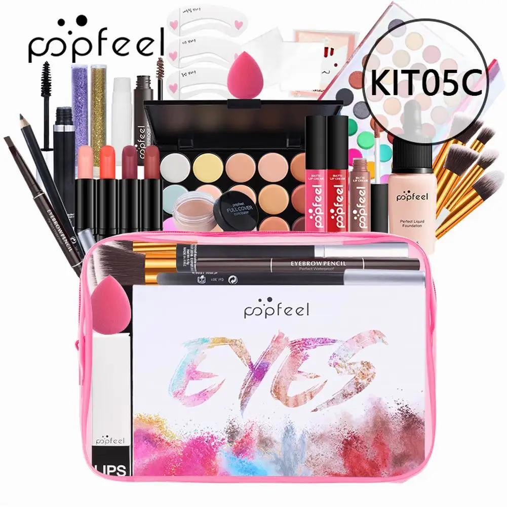 

26pcs All in One Makeup Set Includes Eyeshadow Palette Mascara Lip Stick Concealer Palette Makeup Bag Makeup Gift Set for Women