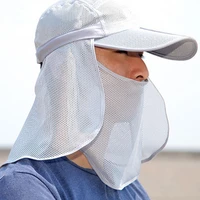60hotfishing cap foldable windproof quick drying adjustable wide brimmed earmuffs neck sleeve sun visor s1 baseball cap