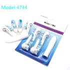 Сменные головки для электрической зубной щетки, 8 шт., 4734, подходят для многонаправленной электрической зубной щетки Oral B