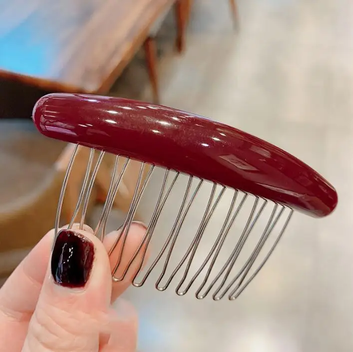 Корейские Акриловые Мода темперамент non-slip давления волос вставить гребень