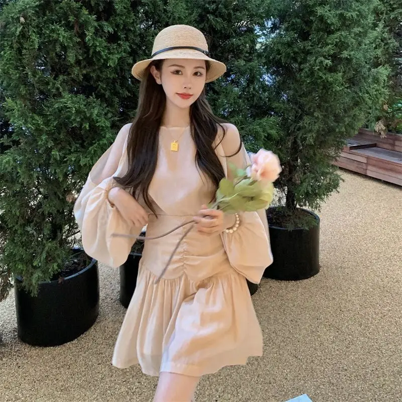 

Женские платья высокого качества с длинным рукавом, женское платье, женские платья для девочек, платья для женщин 2021, длинное платье, летние ...