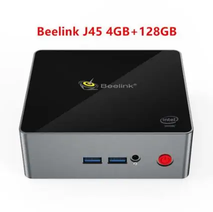 4G 128G Beelink новейший J45 Мощный мини ПК 4G/8G 128G/256G/512G J4205 1000M двойной wifi бизнес Смарт Мини ПК настольный - Цвет: 4G 128G