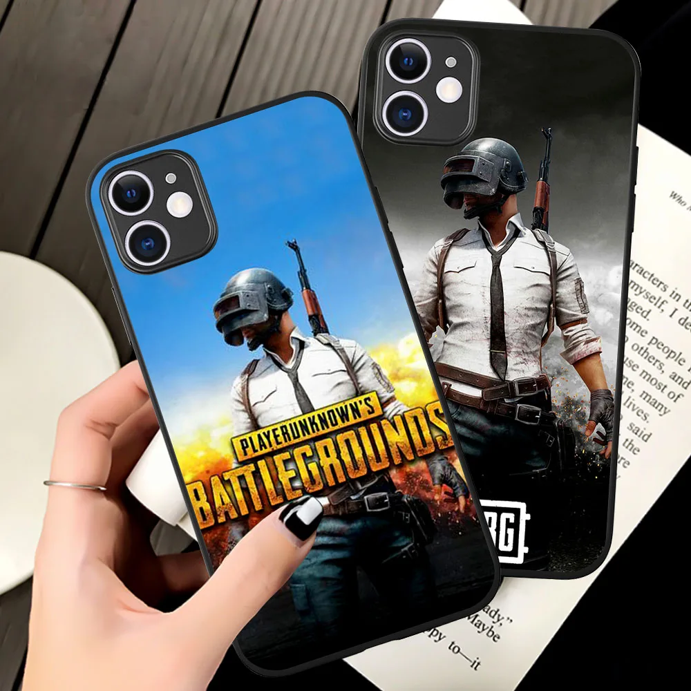 Модный популярный чехол для игры pubg силиконовый iPhone 8 7 6 6S Plus XR 11 12 Pro max X XS Max SE2020