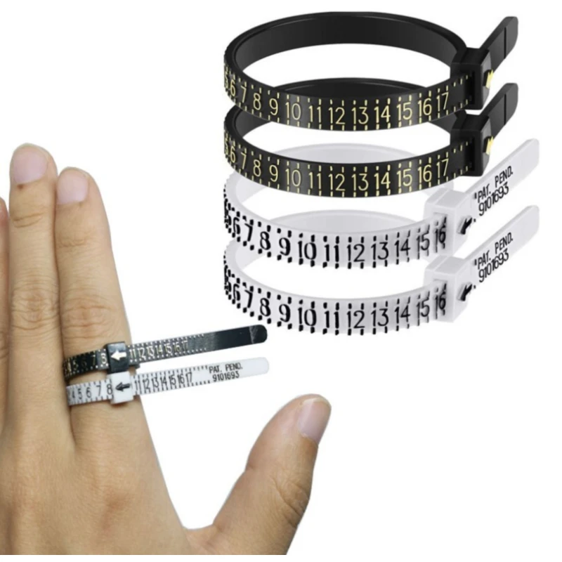 

New 1pc Ring Sizer UK/US Official British/American Finger Measure Gauge Men And Womens Sizes A-Z Jewelry Accessory Measurer