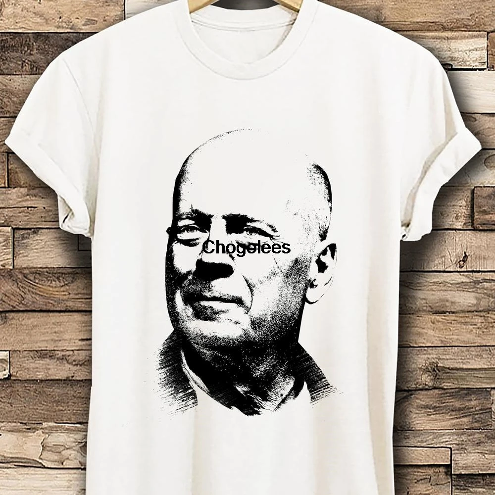 Футболка с лицом Брюса Виллиса футболка изображением персонажа из фильма