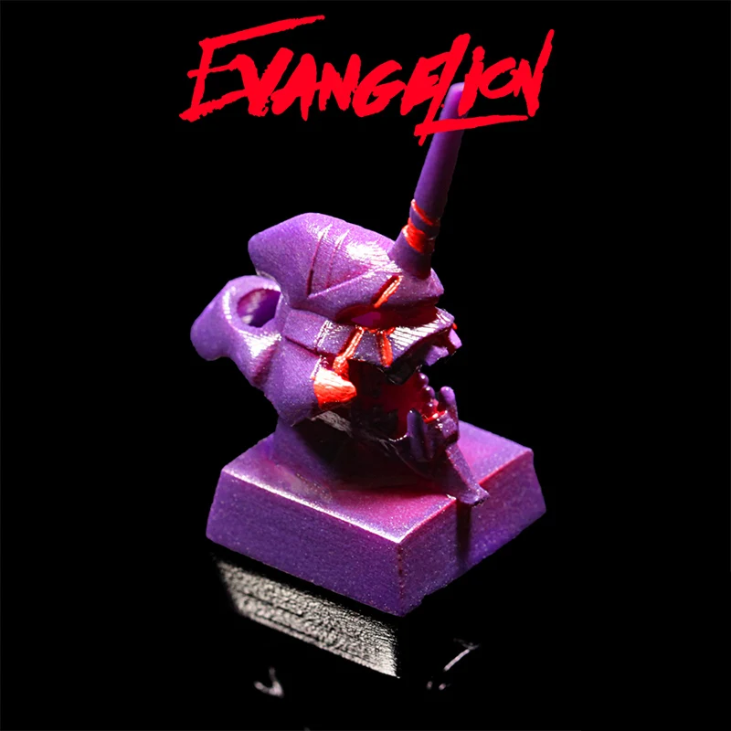 Смола 3D печать Evangelion ключ колпачки для механической клавиатуры Высокая точность личность светильник колпачки для ключей светочувствительный DIY Цвет
