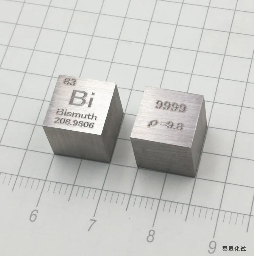 

10 x 10 x 10mm Wiredrawing Stannum Bismuth Zinc Plumbum Titanium Cube Set Periodic Table Chemical Elements Collection