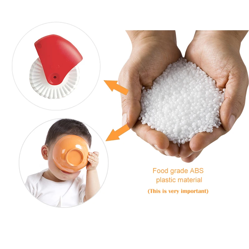 Пластиковые рифленые Кондитерские резак колеса щипцы и упаковщик лапши