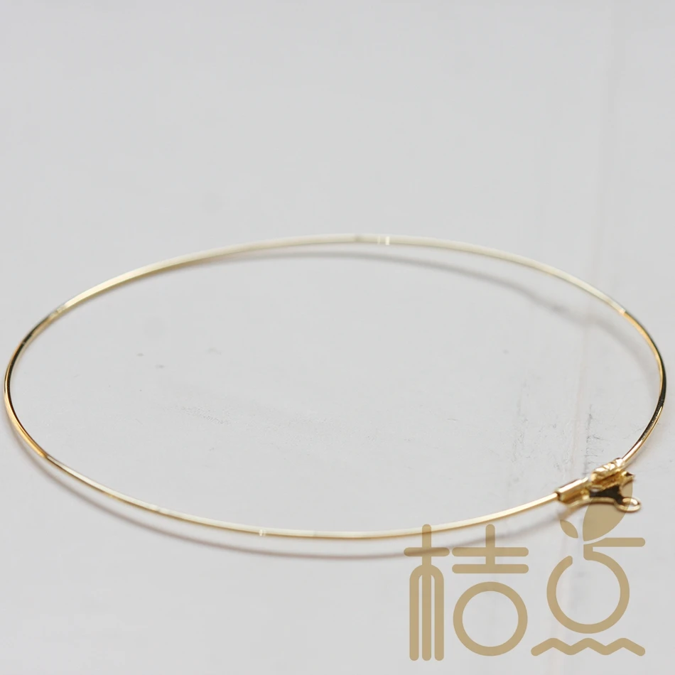 Круглые серьги-подвески из твердой латуни застежка для сережек 60x0 7 мм (3564C) |