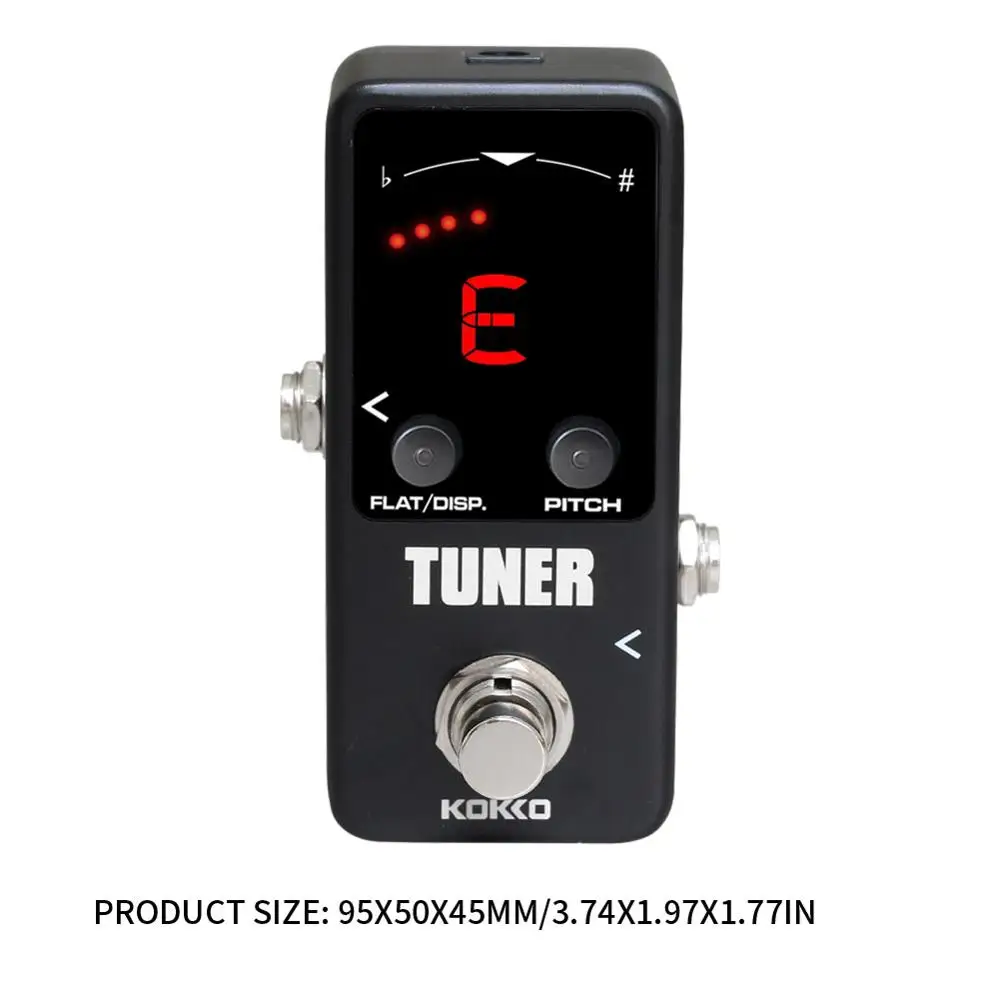 

Kokko Pedal Guitar Tuner Dual Mode LED Display Bass With Down-regulation Function Double Display Mode Guitar Tuners Accessory