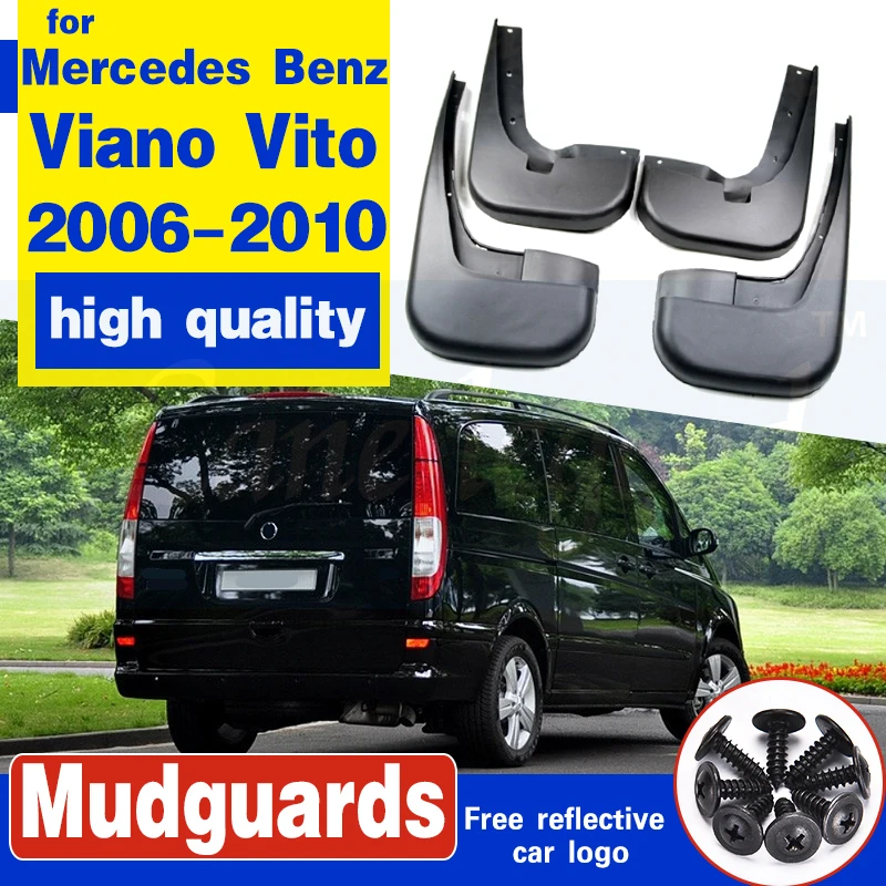 4 шт. Брызговики для автомобиля брызговики универсальные Mercedes Benz Viano Vito 2006 2007 2008 2009