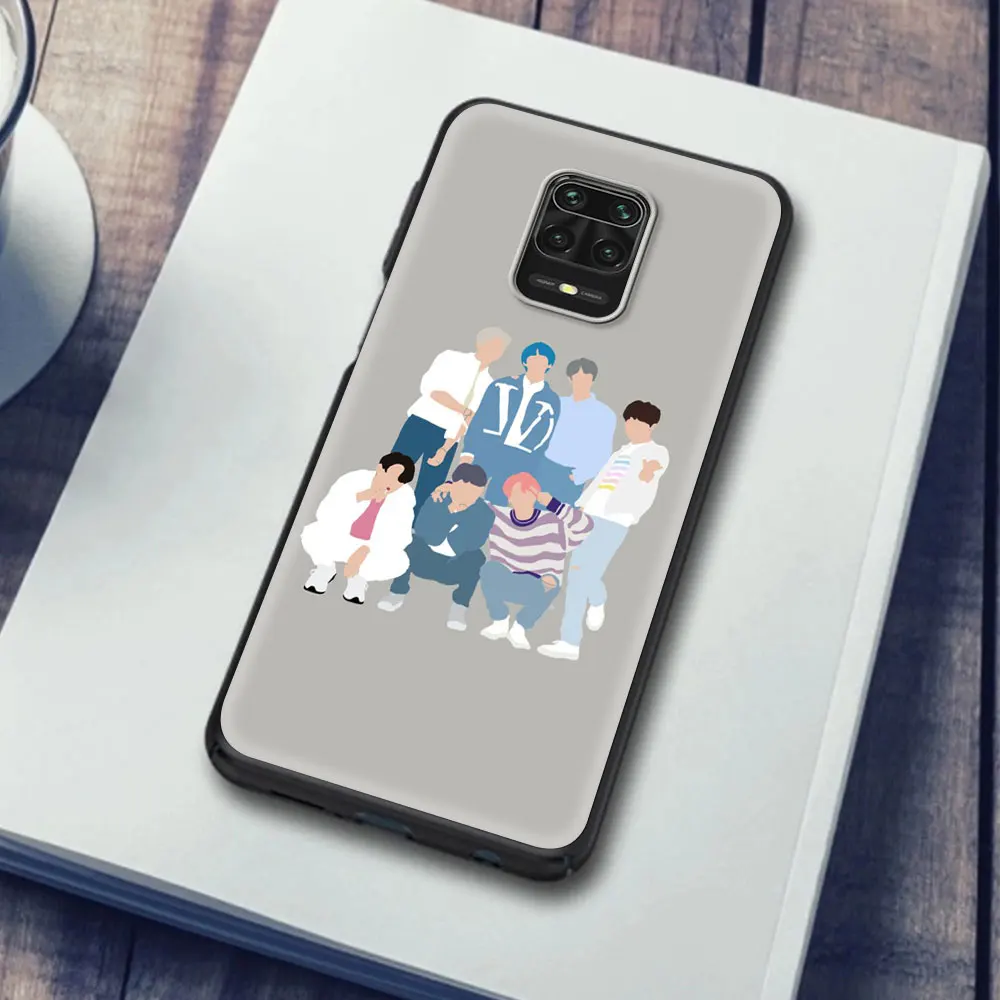 

Silicone Case for Redmi Note 8 8T 9T 9 7 Pro 9A 8A 7A Luxury Cover Note 10 Pro MAX K40 PRO Plus Shell Cartoon Line Character