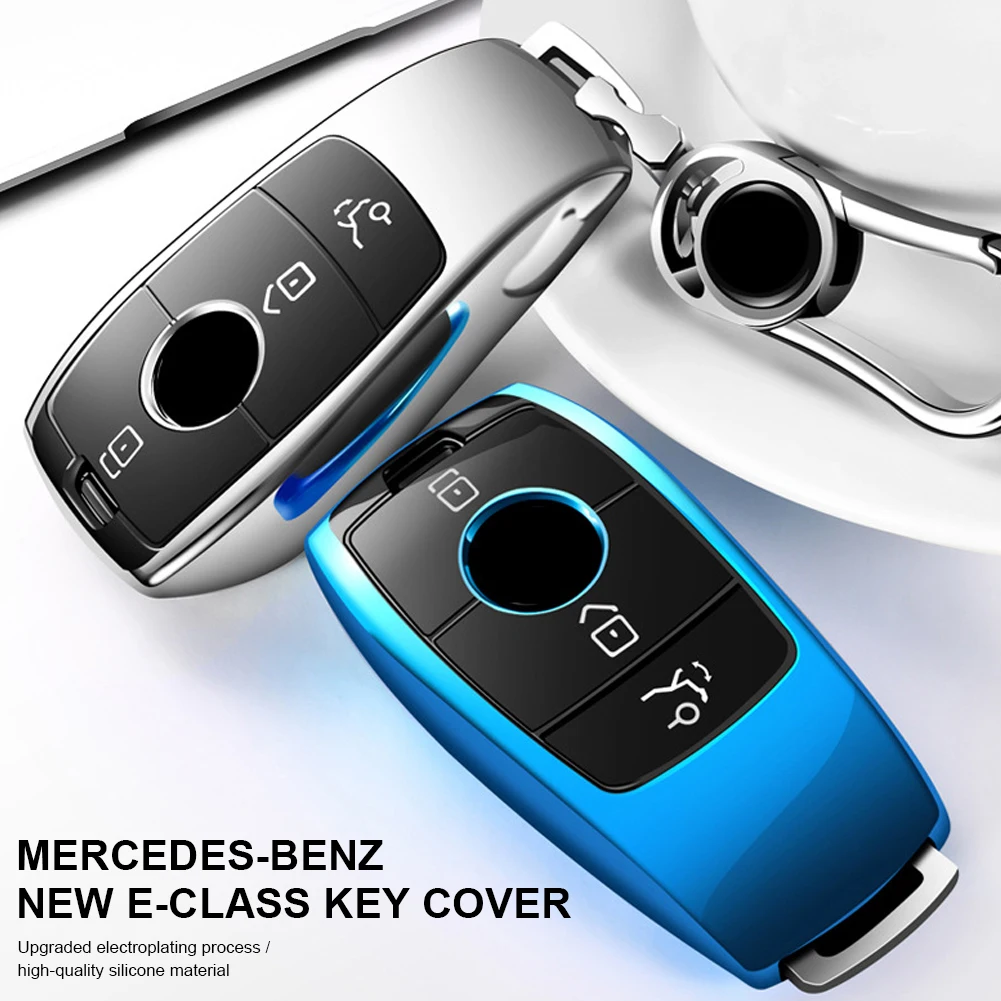 

Car Key Case TPU Protective Car Key Cover Fob for Mercede Benz C Class S Class E Class GLA GLE GLC CLS CLA SLK AMG Fast delivery