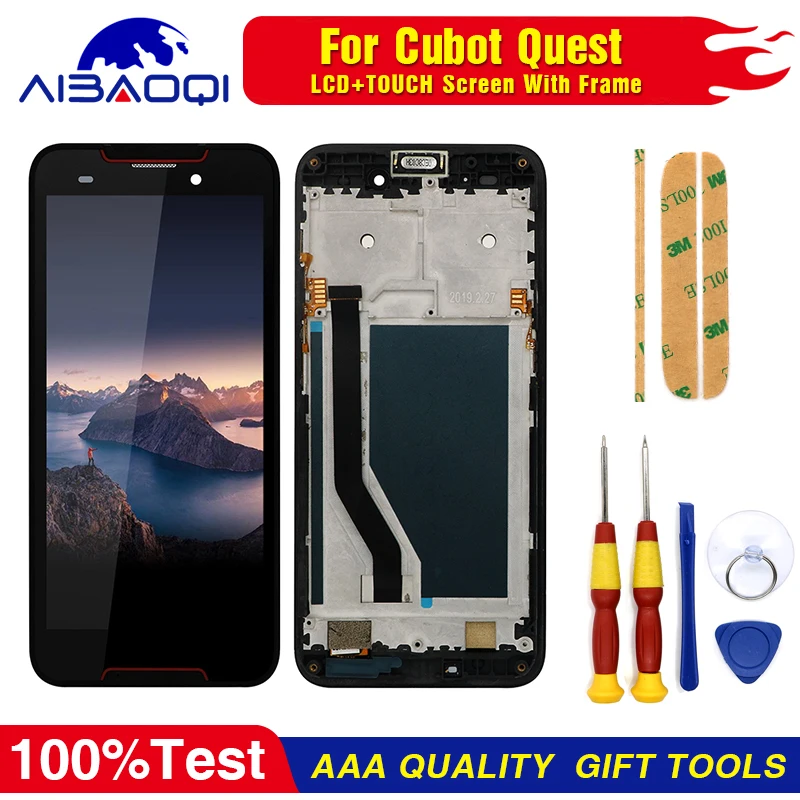

LCD &Touch Screen Digitizer With Frame For Cubot Quest LCD Repair Replacement Accessorie
