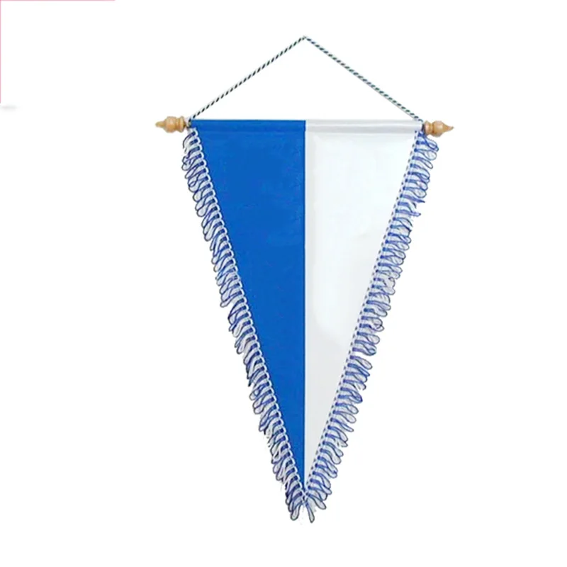 

Morning Hot Sell Custom Logo and Size Pennant 30*45cm Party Club Decoration Exchang Flag
