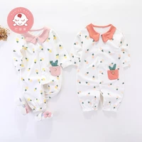 newborn autumn unisex cotton baby romper long sleeve toddler korean set jumpsuit baby romper onesie ropa body suit bw50pf