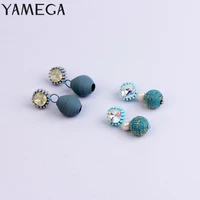 yamega fashion designer earrings for women unique blue statement drop crystal cute earrings for girls jewelry gifts new arrival