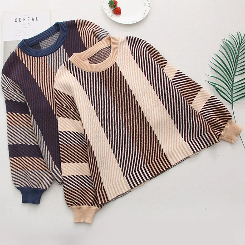 Японский Мори девушка осень зима женский свитер для девочек Женский Свободный