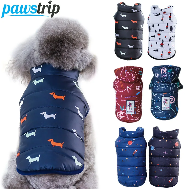 

9 Colors Warm Dog Coat Winter Dog Jacket Clothing Puppy Down Coat Winter Dog Vest Cat Clothes Chihuahua Pug Small Dog Clothes