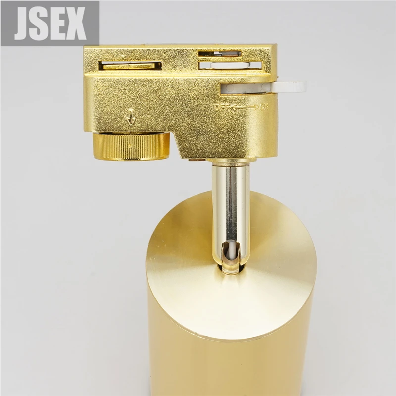 Светодиодный Трековый светильник черного/золотого цвета алюминиевый Точечный