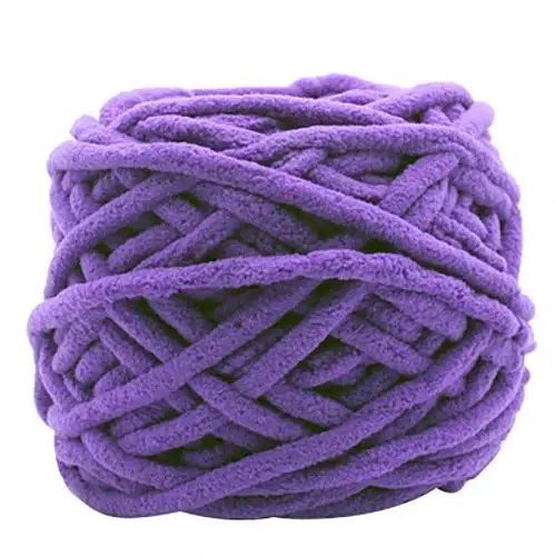 Deep Purple Soft Thick Cotton Knitting Woolen Yarn Ball DIY Handcraft for Sweaters Scarves New - Цвет: Deep Purple