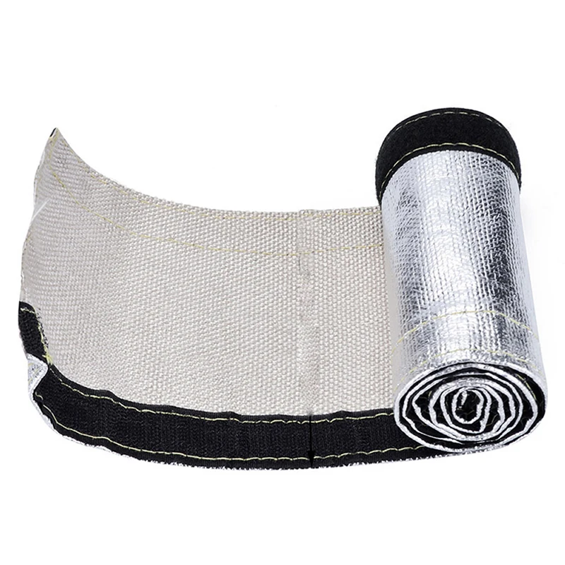 2M Metallic Heat Shield Thermal Fire Sleeve Insulated Wire Hose Wrap Loom Tube Protect Cover Sound Insulation Pad  For Wiring