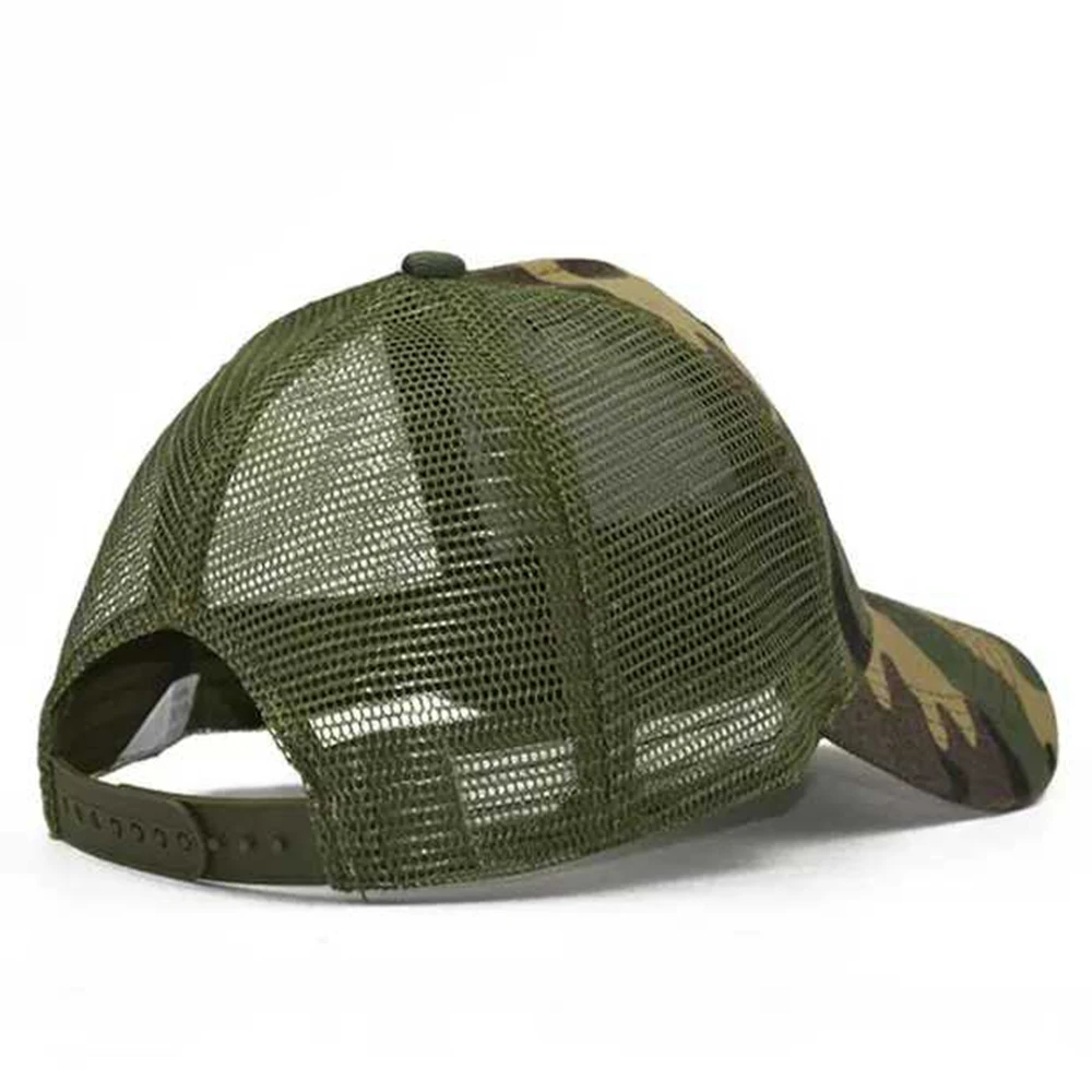 Бейсболка Мужская камуфляжная сетчатая кепка в стиле хип хоп армейская Кепка