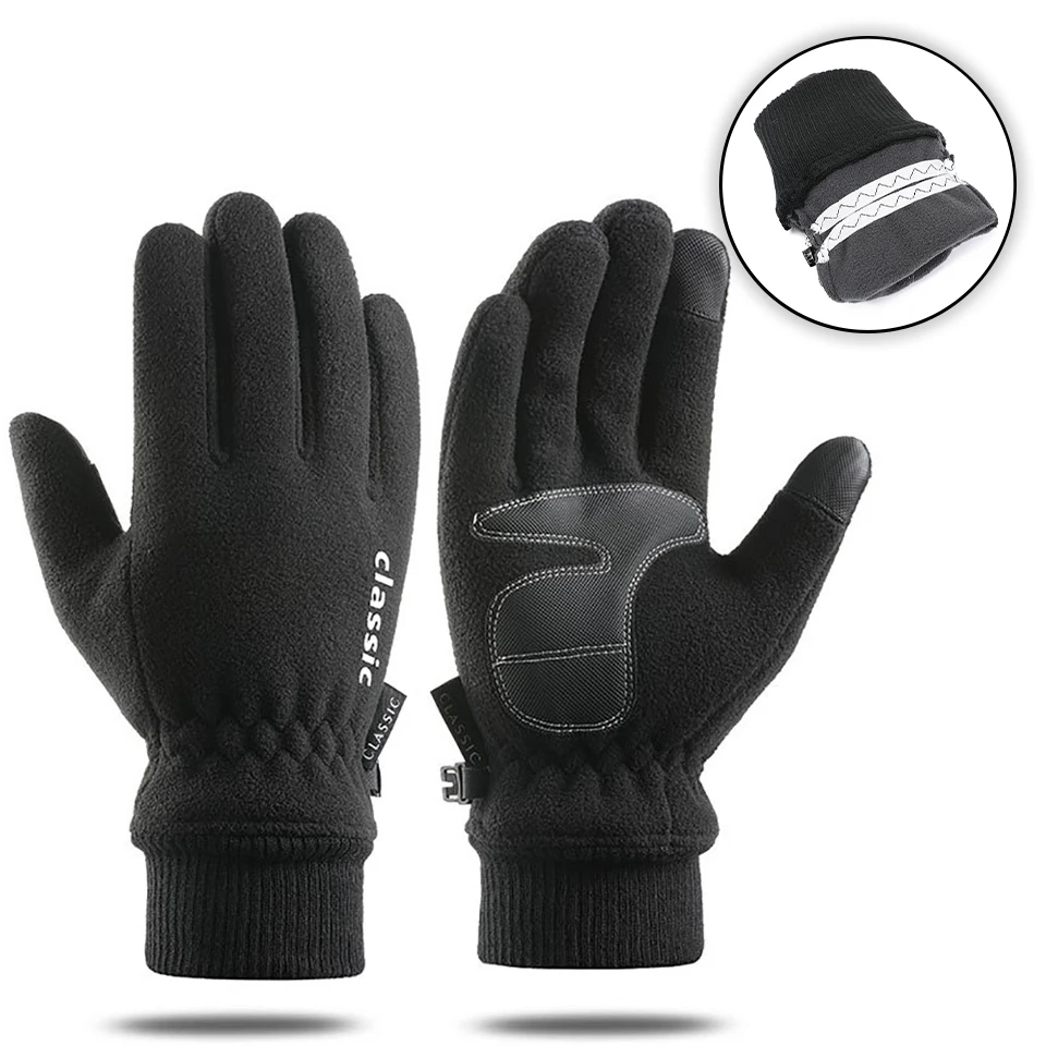 

Бархатные зимние лыжные перчатки KoKossi Plus для мужчин и женщин уличные велосипедные беговые ветрозащитные сохраняющие тепло мягкие перчатки ...