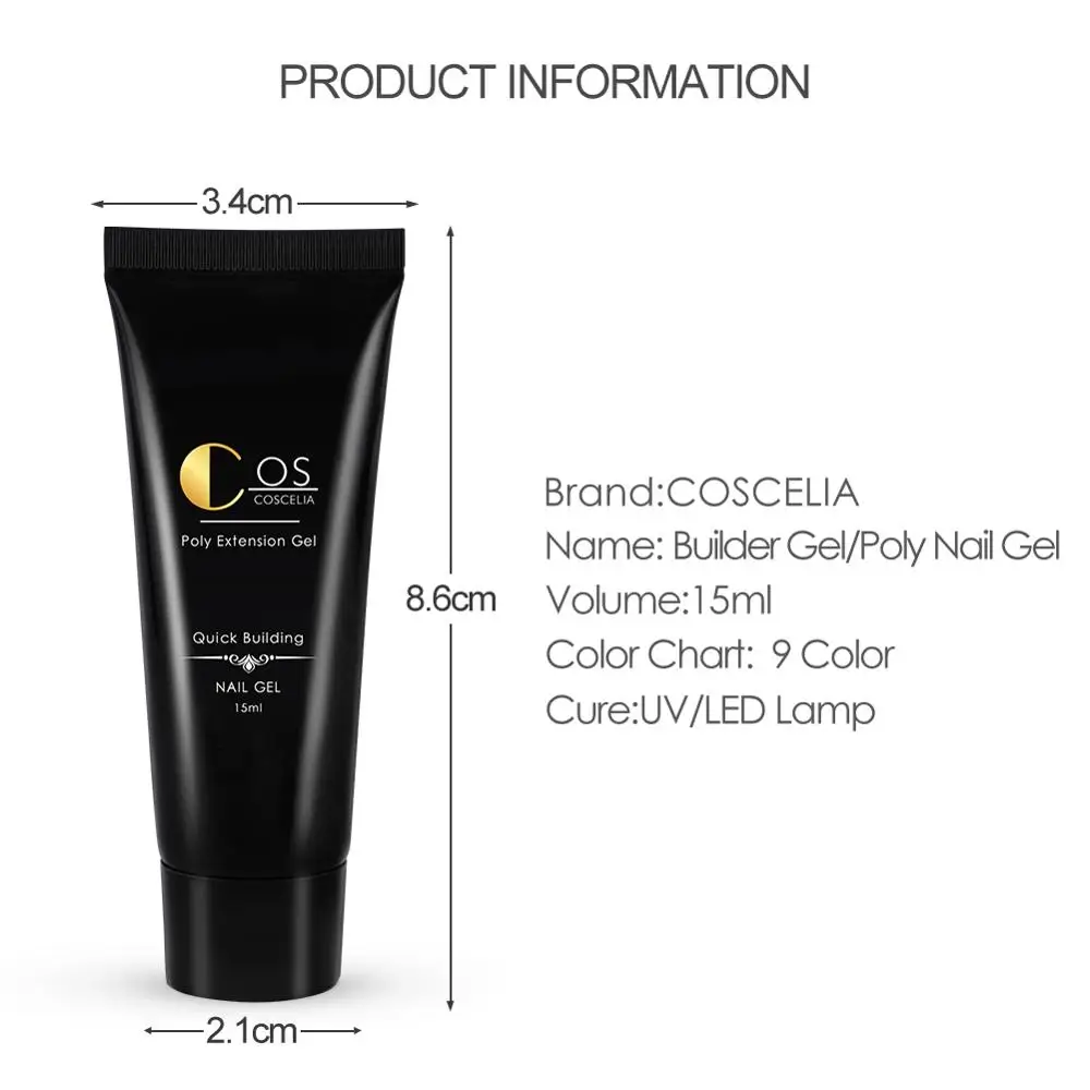 COSCELIA 30 мл Гель лак для ногтей набор инструментов Быстрый строитель био Гели Soak Off