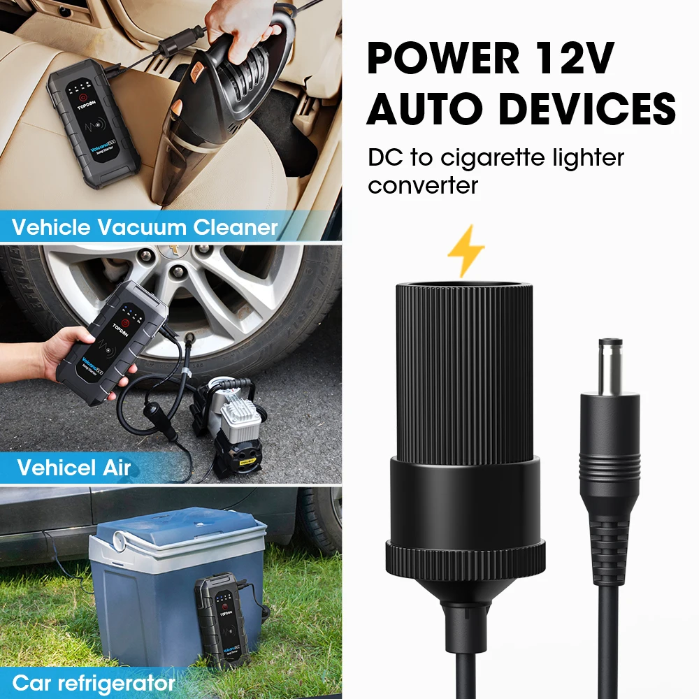Автомобильный стартер TOPDON 18000mAh V1500A пиковый 12V Портативный аварийный Power Bank