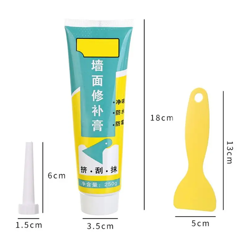 

250g Valid Mould Proof Wall Mending Agent Repair Cream Crack Nail Patch Restore Waterproof with Scraper