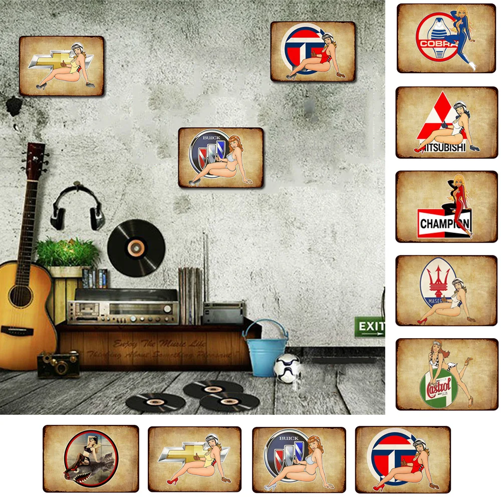 Ретро город Нью Йорк классический винтажный шикарный оловянный знак