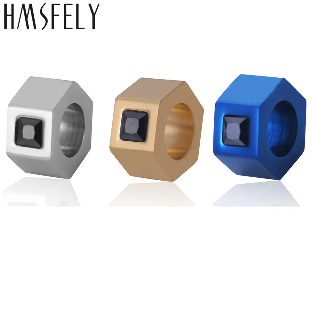 HMSFELY 6 мм 8 бусины в форме винта с титановым покрытием из нержавеющей стали для