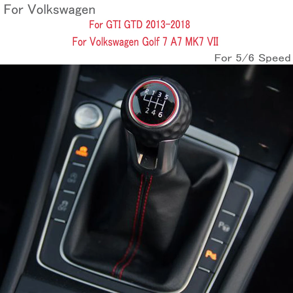 Ручка переключения передач для автомобилей VW Golf 7 A7 MK7 GTI GTD 2013 2014 2015 2016 2017 2018 5/6