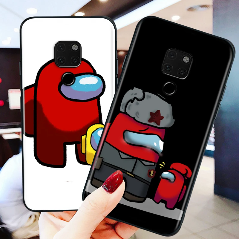 

Hot Game lmpostor for Huawei P Smart Mate 40 30 20 10 RS Lite Pro Plus Z S 2019 2020 2021 Black phone Case