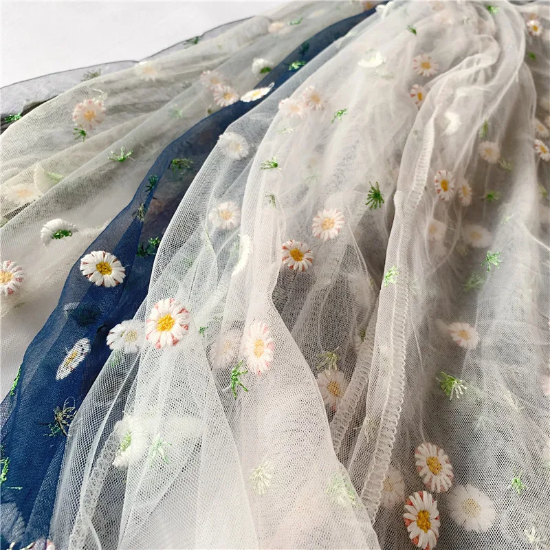 

Perspective Sexy Mesh Top Spring Summer Flower Embroidery Blouse Women O-Neck Long Sleeve Pullover Shirt Thin Blouses Tops C6168